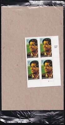 Scott #3781 Cesar E. Chavez Plate Block of 4 Stamps - Sealed - Image 1 of 3