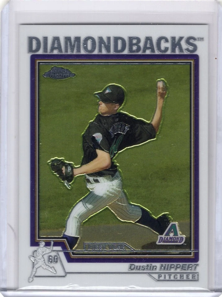DUSTIN NIPPERT 2004 Topps Traded CHROME ROOKIE CARD #T195 - DIAMONDBACKS - Image 1 of 1