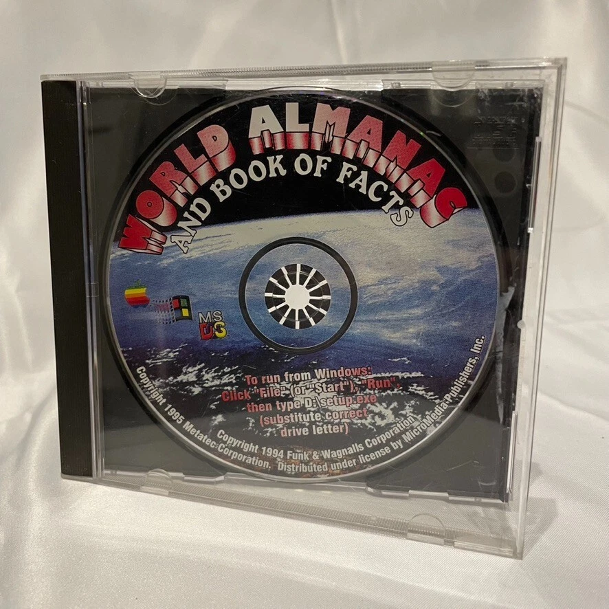 The World Almanac and Book of Facts 1995 on CD-ROM Windows, Loose, Untested - Image 1 of 1