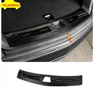 1P For Cadillac XT5 2016-2021 Black Rear Trunk Door Sill Scuff Plate Guard Cover - Picture 1 of 6