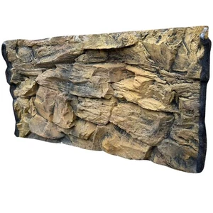 Aquarium Vivarium Background 3D ROCK 77x42cm for Fluval Roma 125 REAL PHOTO - Picture 1 of 19