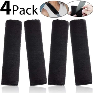 4 PACK Car Soft Plush Seat Belt Shoulder Pad Strap Cover Adjuster Protector US - Picture 1 of 11