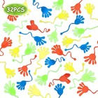 MAQIHAN 32pcs Sticky Hands - Fingers, Hand Red, Yellow, Blue, Green 