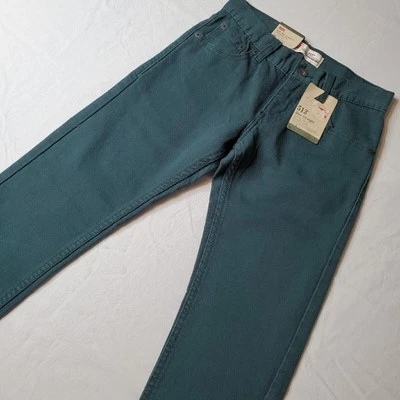Pantalones de mezclilla ajustados calce recto verde pino Levi’s Kids talla 10 (25X25) nuevos con etiquetas 513 Foto 1 de 4