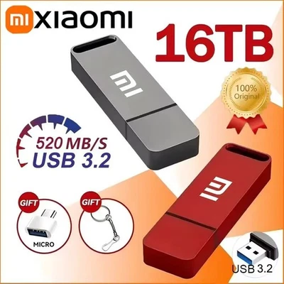 Xiaomi 16TB USB 3.2 Flash Drive Type-C High Speed Metal Pen Drive for Computer - Image 1 of 4