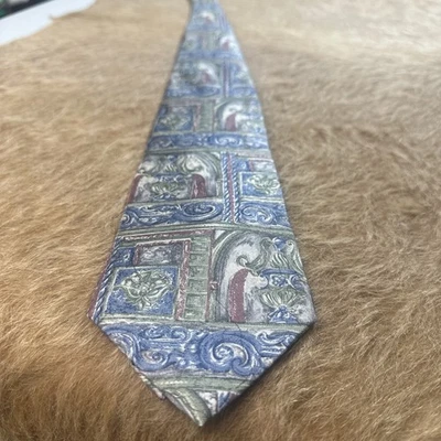 Barrington 男式 100% 意大利丝绸传统领带多色   — 第 1/4 张图片