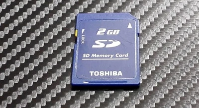 2 GB Toshiba Full Size SD Card Memory For Digital Camera / Dash Camera / 3DS Wii - Image 1 of 4