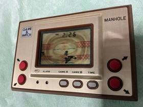 Excellent Working Condition. Nintendo Game & Watch Manhole Box With Manual.