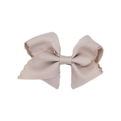 Solid Sweet Baby Hair Bows Clips Princess Girls Candy Color Flower Edge Hairpins - Image 1 of 4