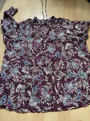 C&A Tunika Bluse Tunika Chiffon Beere Gr 46 Neuw - Bild 1 von 4