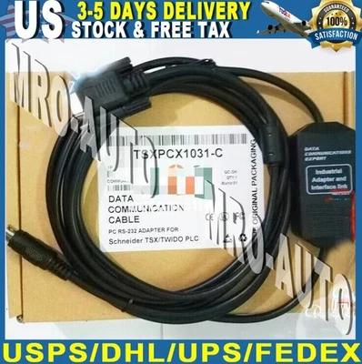 1 peça novo cabo de programação TSX/TWIDO/Premier Series cabo de download TSXPCX1031-C - Imagem 1 de 4