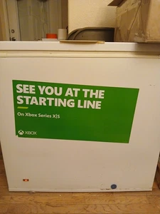 Xbox See You At The Starting Line Promoción Tienda Rara Anuncio Grande Magnent 24x12 pulgadas - Imagen 1 de 2