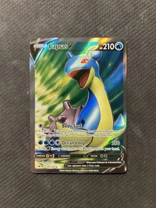 Pokemon Juego de Cartas Coleccionables Lapras V 189/202! ¡Estado casi nuevo/LP! ¡Ver descripción! - Imagen 1 de 2