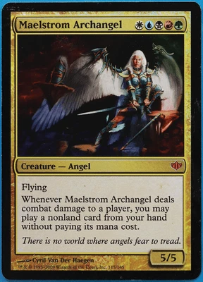 Maelstrom Archangel FOIL Conflux HEAVILY PLD Mythic Rare CARD (498757) ABUGames - Image 1 of 2