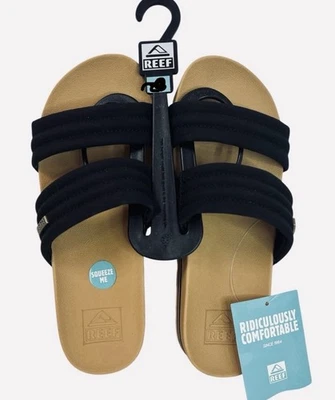 Reef Kaia 2 Bar Women's Sandals Wedge Black Size 10 - Image 1 of 4