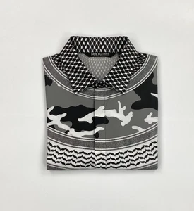 Camisa Para Hombre Negra Neil Barrett 16.5" XL Extra Grande Suelta Calce Ajustado Camuflaje A - Imagen 1 de 12