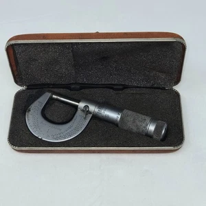 VINTAGE BROWN & SHARPE #1 USA OUTSIDE MICROMETER 0-1" WITH CASE - Picture 1 of 6