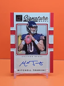 π΅π»π 2017 DONRUSS MITCHELL TRUBISKY #SM-MTB SIGNATURE MARKS AUTO BILLS π΅π΄π΅ - Picture 1 of 2