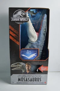 2017 Mattel JP Jurassic World JW Real Feel Mosasaurus Dinosaurier versiegelt Neu im Karton Neu - Bild 1 von 13