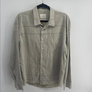 Camisa de vestir Billy Reid Standard Fit 100% algodón manga larga abotonada talla XL - Imagen 1 de 7