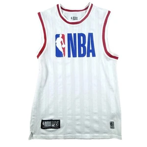 NBA Logo Basketball Trikot Herren klein weiß rot blau offiziell lizenzierte Bekleidung - Bild 1 von 16