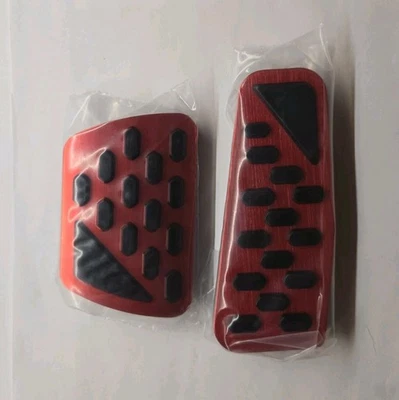 脚刹车燃气踏板垫 保护套 适用于吉普牧马人 JL 角斗士 2018-2025 红色 — 第 1/2 张图片