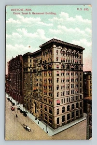 Detroit Mi-Michigan, Union Trust & Hammond Building, um 1910 alte Postkarte - Bild 1 von 2