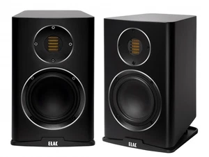 ELAC CARINA BS 243.4 Black 1 Pair Bookshelf Speakers 2-Way Bass Reflex OFFER! - Picture 1 of 7