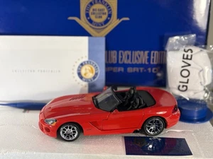 2003 Dodge Viper SRT-10 FRANKLIN MINT 1/24 Diecast Box Red Club Exclusive #0324 - Picture 1 of 18