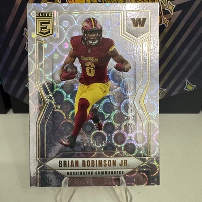 2025 Donruss Elite- Brian Robinson Jr Lavender Pyramid /649 Commanders - Image 1 of 3