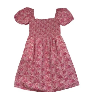 J. Crew Lightweight Cotton Floral Puff Sleeve Smocked Dress Women's Size Small - Picture 1 of 6