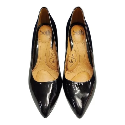 Sofft Pump Heels Womens US Size 7.5M Black Patent Leather Pointed Toe Slip On - Image 1 of 4