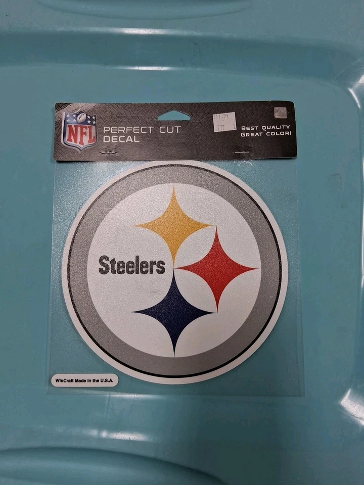 Calcomanía troquelada 8x8 Pittsburgh Steelers NFL fútbol americano vinilo ventana automática equipo película Foto 1 de 1