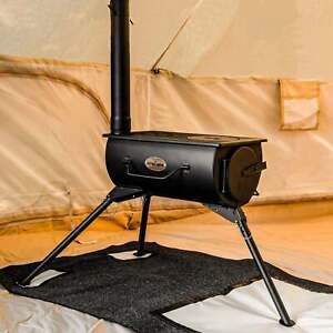 Portable Wood Burning Stove - Perfect camping and glamping cooking or heater