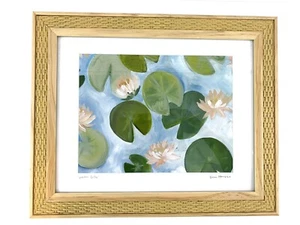 Seerose Druck 11x14 von Kim Hovell gerahmt - Bild 1 von 5