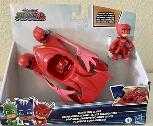 PJ Masks Deluxe Fahrzeug Eule Segelflugzeug Auto mit Schlagflügeln & Figur NEU - Bild 1 von 2