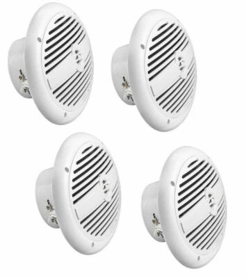 4 Pack - TDX 6x9" 2-Way White Waterproof Weatherproof Boat Marine Speakers Pair