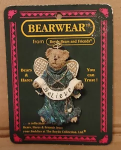 Alfiler ángel ""Amie Angelwing Believe"" Boyd's Bear #26072 * en tarjeta (B1) - Imagen 1 de 2