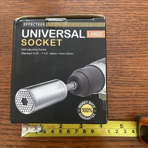 Effecteer-Large Universal Self-Socket Standard 7/16'' - 1-1/4'' Metric 11-32 mm - Picture 1 of 5