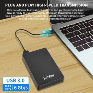 KESU-Disque dur externe HDD portable, USB 3.0, 2.5 pouces, 320 Go, 500 Go, 750 G - Photo 1/9