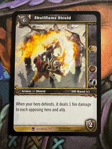 Juego de cartas coleccionables World of Warcraft Azeroth 299/361 Skullflame Shield - Imagen 1 de 2