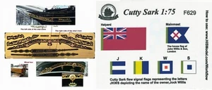 Billing Boats Cutty Sark 1:75 - set of Flags and Decorations for model - Picture 1 of 8