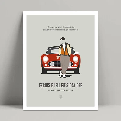 Ferris Bueller's Day Off - Minimalist Movie Poster, John Hughes, Matt Broderick