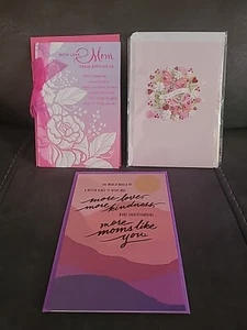 HALLMARK (3) HAPPY MOTHER'S DAY CARDS - NEW - Picture 1 of 10