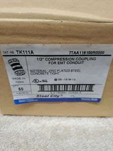 1/2 Inch Compression Coupling For Emt Conduit 50 - Picture 1 of 3