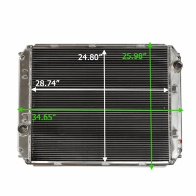 Radiador de aluminio BHTB7596 BHTB7597 para Freightliner FL50 FL60 FL70 FL80 FL90 Foto 1 de 4