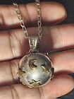 Vintage Taxco Mexico Sterling 20MM Harmony Ball Bead Pendant Chain Necklace 17"