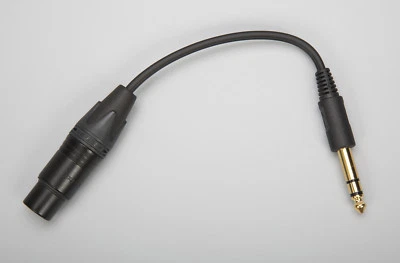 Adaptador SENNHEISER 4 pinos (NC4FXX-B) XLR para 6,35 mm (1/4") / cabo de estoque HD-650 - Imagem 1 de 3