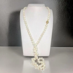 Diamond Akoya Pearl Necklace 14k Gold 8.5 mm 36 in Certified $9,750 010932 - Picture 1 of 18