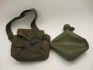 Vintage 1985 US Army Military Water Bladder Soft Collapsible Canteen Carry Bag - Picture 1 of 9